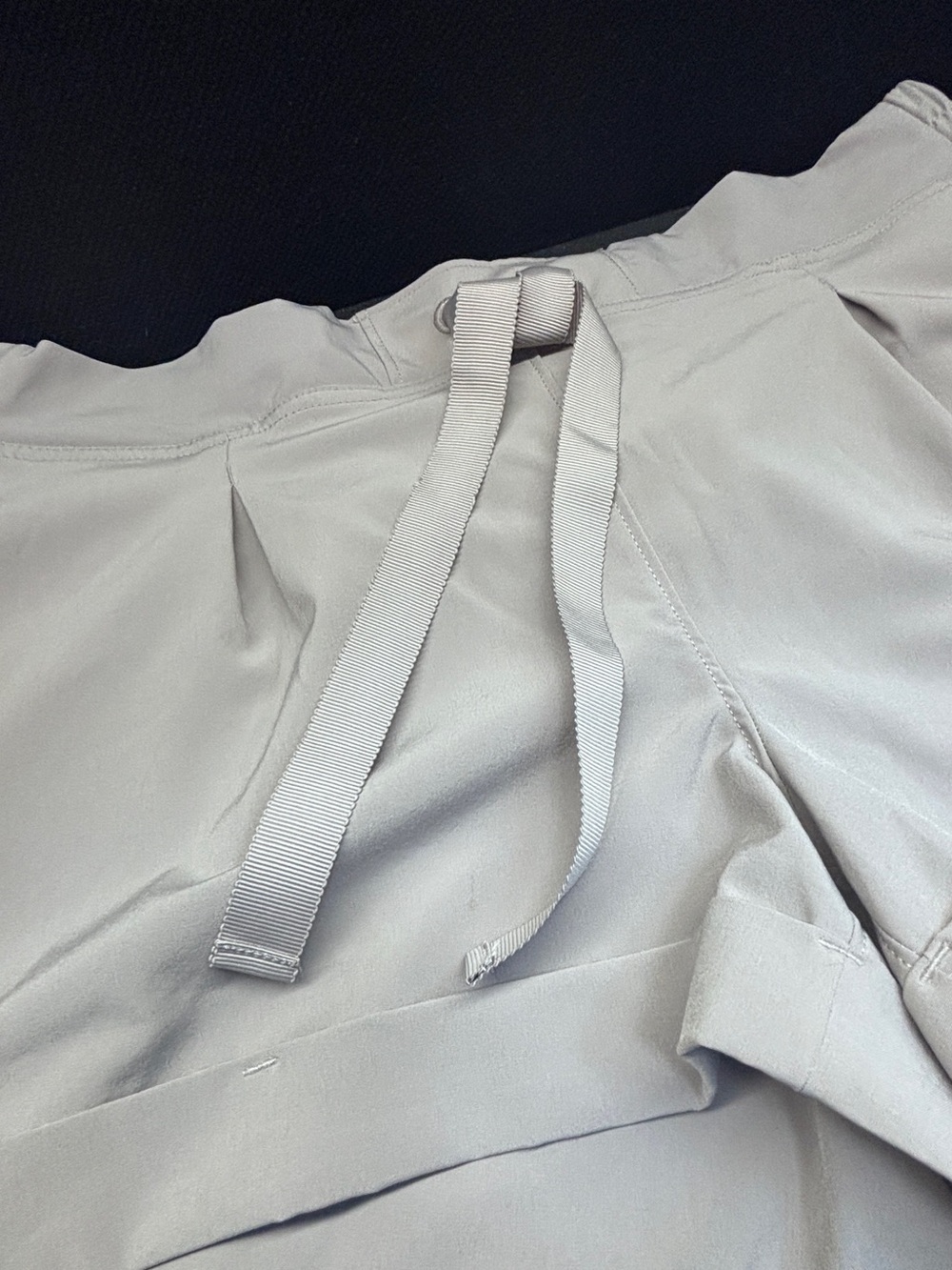 NWOT MPG Light Gray Travel Shorts w Pockets&Drawstring Shorts; Nvr Washd or Worn - Picture 2 of 8
